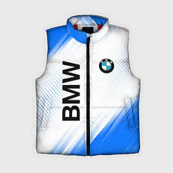 Женский жилет Bmw синяя текстура