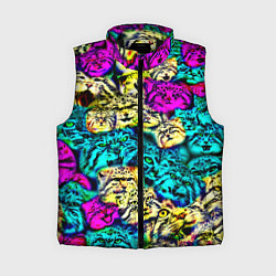 Женский жилет Психоделические манулы