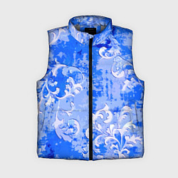 Женский жилет Растительный орнамент - паттерн, цвет: 3D-светло-серый