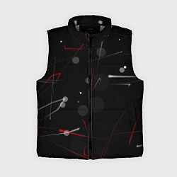 Женский жилет Движение частиц, цвет: 3D-светло-серый