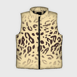Женский жилет Пятнистые леопардовые узоры, цвет: 3D-черный