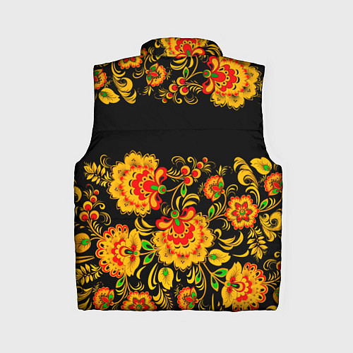 Женский жилет РОССИЯ роспись хохлома / 3D-Черный – фото 2