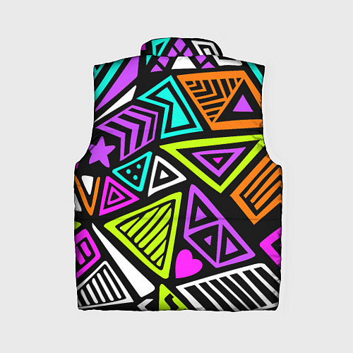 Женский жилет Abstract geometric shapes / 3D-Черный – фото 2