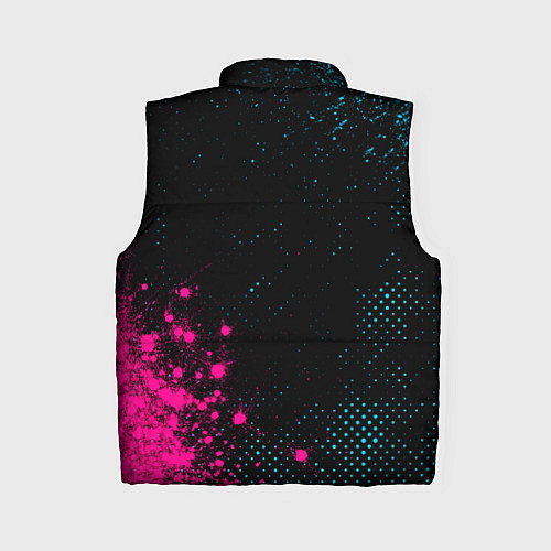 Женский жилет Skillet - neon gradient: надпись, символ / 3D-Черный – фото 2