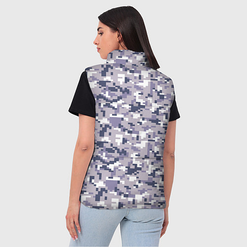 Женский жилет Камуфляж ACUpat серый пиксель / 3D-Красный – фото 4