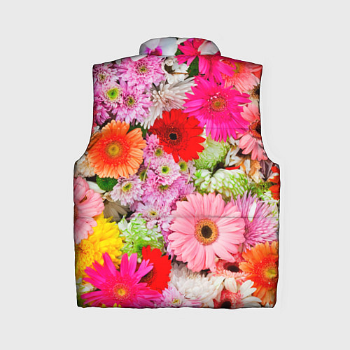 Женский жилет Colorful chrysanthemums / 3D-Красный – фото 2