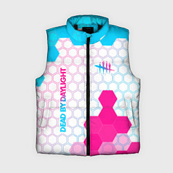 Женский жилет Dead by Daylight neon gradient style: надпись, сим, цвет: 3D-черный
