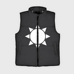 Женский жилет Белое солнце узор