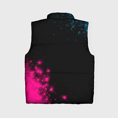 Женский жилет Ajax - neon gradient: надпись, символ / 3D-Черный – фото 2