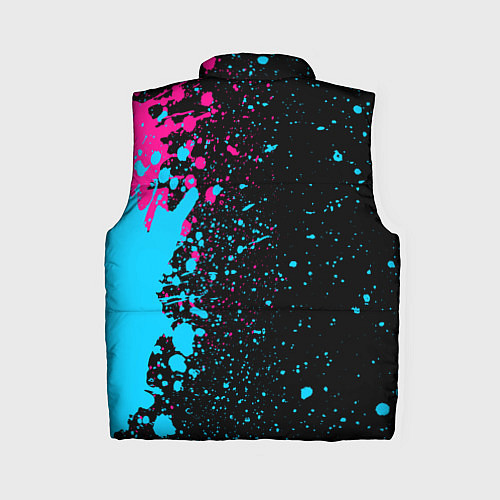Женский жилет OneRepublic - neon gradient: по-вертикали / 3D-Черный – фото 2