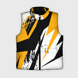 Женский жилет Гоночная абстракция, цвет: 3D-черный