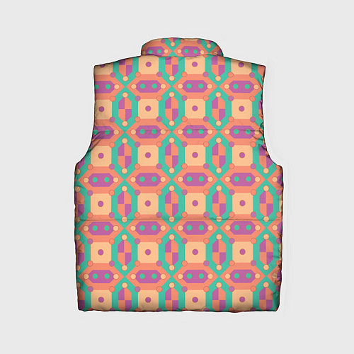 Женский жилет Паттерн мозайка / 3D-Черный – фото 2