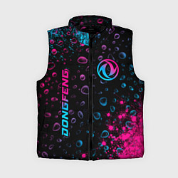 Женский жилет Dongfeng - neon gradient: надпись, символ, цвет: 3D-черный