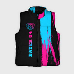 Женский жилет Bayer 04 - neon gradient: по-вертикали, цвет: 3D-черный