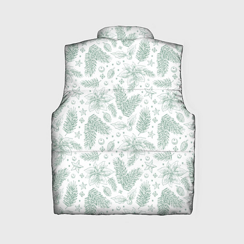 Женский жилет Шишки и веточки - Новый год / 3D-Светло-серый – фото 2