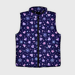 Женский жилет Новогодние сердечки