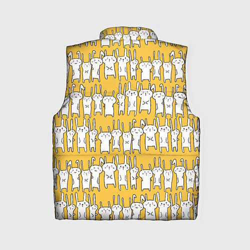Женский жилет Милое семейство кроликов / 3D-Светло-серый – фото 2