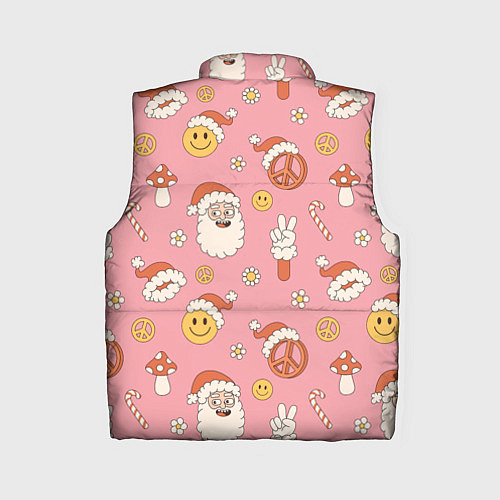 Женский жилет Новогодний паттерн / 3D-Светло-серый – фото 2
