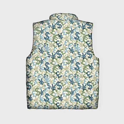 Женский жилет Значки валют / 3D-Красный – фото 2