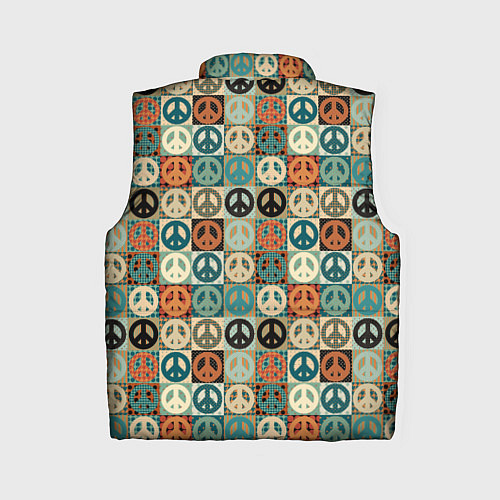 Женский жилет Peace symbol pattern / 3D-Светло-серый – фото 2