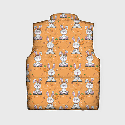 Женский жилет Паттерн из зайчиков / 3D-Черный – фото 2