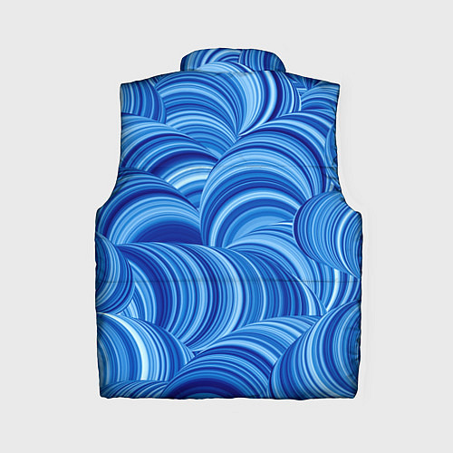 Женский жилет Дуговой шлейф - синий паттерн / 3D-Черный – фото 2