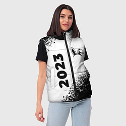 Женский жилет Кролик НГ ободок: надпись, символ на светлом, цвет: 3D-черный — фото 2