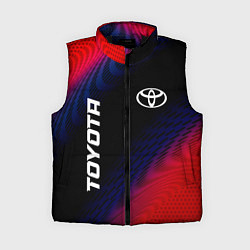 Женский жилет Toyota красный карбон