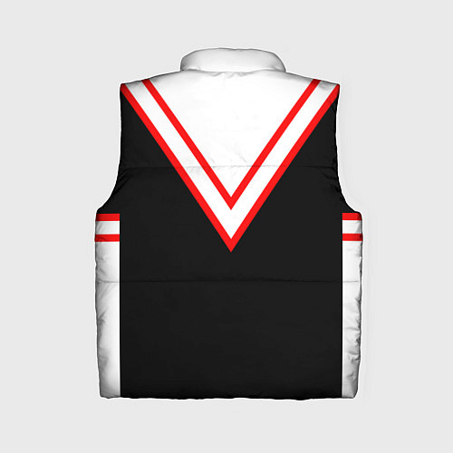 Женский жилет FIRM черная с белым углом / 3D-Светло-серый – фото 2