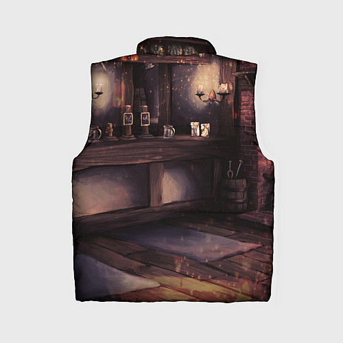 Женский жилет Плохой Санта Кот / 3D-Черный – фото 2