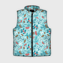 Женский жилет Зимняя природа, цвет: 3D-светло-серый