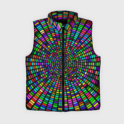 Женский жилет Цветная спираль - оптическая иллюзия