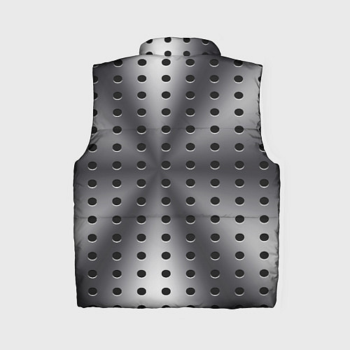 Женский жилет Текстура перфорированного металла / 3D-Черный – фото 2