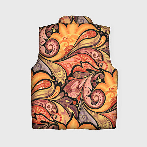 Женский жилет Multicolored branching floral patterns / 3D-Светло-серый – фото 2