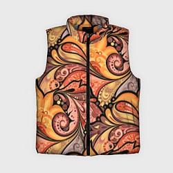 Женский жилет Multicolored branching floral patterns