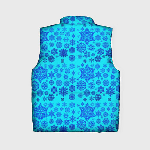 Женский жилет New Year snowflakes / 3D-Светло-серый – фото 2