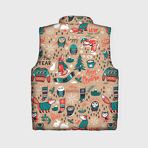 Женский жилет New Year Merry Christmas / 3D-Красный – фото 2