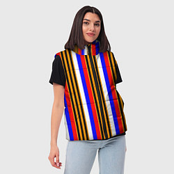 Женский жилет Полосы триколор георгиевская лента, цвет: 3D-красный — фото 2