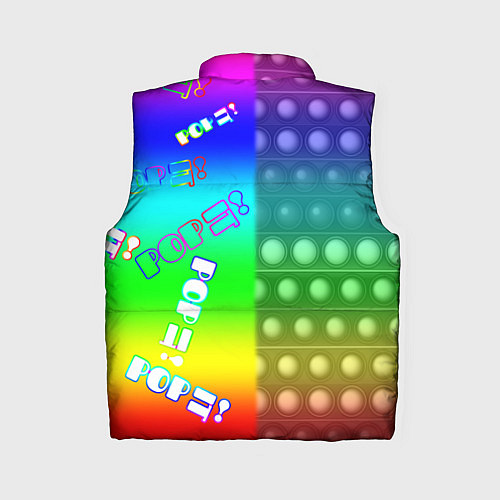 Женский жилет Pop it радуга / 3D-Красный – фото 2