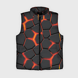 Женский жилет Неоновый разлом - жёлтый