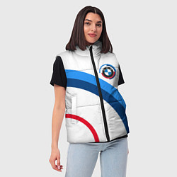 Женский жилет M perfomance - bmw, цвет: 3D-красный — фото 2