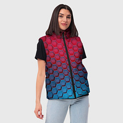 Женский жилет Битва градиентов брони, цвет: 3D-черный — фото 2