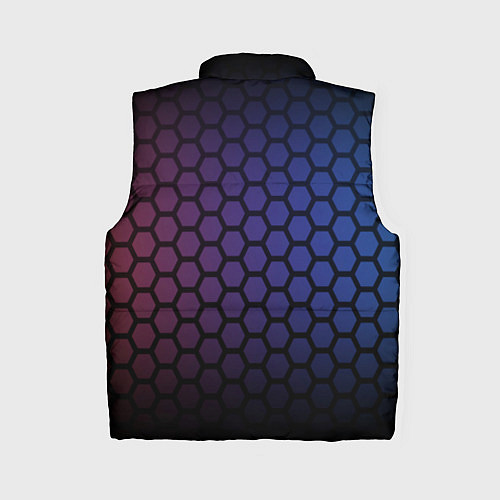 Женский жилет Abstract hexagon fon / 3D-Черный – фото 2