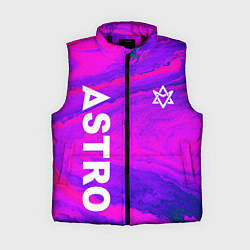 Женский жилет Astro neon grunge, цвет: 3D-черный