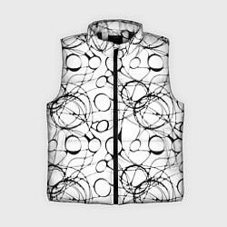Женский жилет Нейрографический узор, цвет: 3D-черный