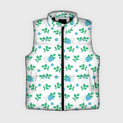 Женский жилет Узор из ягод голубики