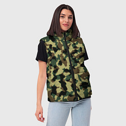 Женский жилет Военный камуфляж, цвет: 3D-черный — фото 2