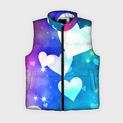 Женский жилет Dreamy Hearts Multicolor, цвет: 3D-черный