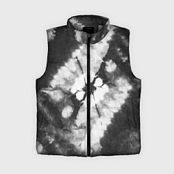 Женский жилет Черно-белый тай-дай