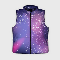 Женский жилет Космическое звездное небо, цвет: 3D-черный